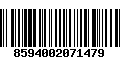 Código de Barras 8594002071479