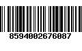 Código de Barras 8594002676087