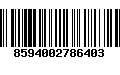 Código de Barras 8594002786403