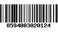 Código de Barras 8594003020124