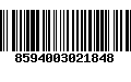 Código de Barras 8594003021848