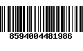 Código de Barras 8594004481986