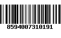 Código de Barras 8594007310191