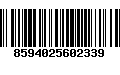 Código de Barras 8594025602339