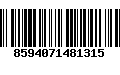 Código de Barras 8594071481315