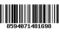 Código de Barras 8594071481698