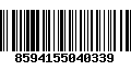 Código de Barras 8594155040339