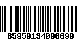 Código de Barras 85959134000699