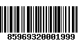 Código de Barras 85969320001999