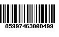 Código de Barras 85997463000499