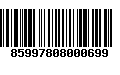 Código de Barras 85997808000699