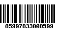 Código de Barras 85997833000599