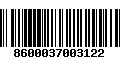 Código de Barras 8600037003122