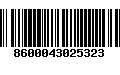 Código de Barras 8600043025323