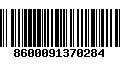 Código de Barras 8600091370284