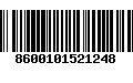 Código de Barras 8600101521248