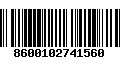 Código de Barras 8600102741560