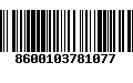 Código de Barras 8600103781077