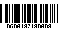 Código de Barras 8600197198089