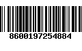 Código de Barras 8600197254884