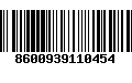 Código de Barras 8600939110454