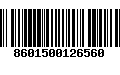 Código de Barras 8601500126560