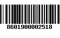 Código de Barras 8601900002518