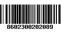 Código de Barras 8602300202089