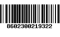 Código de Barras 8602300219322