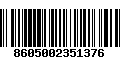 Código de Barras 8605002351376