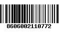 Código de Barras 8606002110772