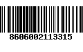 Código de Barras 8606002113315