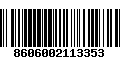 Código de Barras 8606002113353