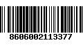 Código de Barras 8606002113377