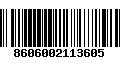 Código de Barras 8606002113605