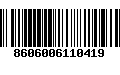 Código de Barras 8606006110419