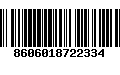 Código de Barras 8606018722334