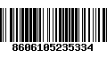 Código de Barras 8606105235334