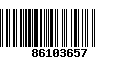 Código de Barras 86103657