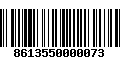 Código de Barras 8613550000073