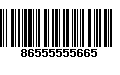 Código de Barras 86555555665