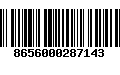 Código de Barras 8656000287143