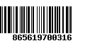 Código de Barras 865619700316