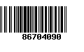 Código de Barras 86704090