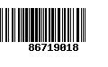 Código de Barras 86719018