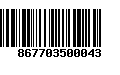 Código de Barras 867703500043