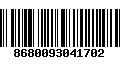 Código de Barras 8680093041702