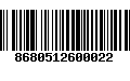 Código de Barras 8680512600022