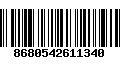 Código de Barras 8680542611340