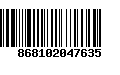 Código de Barras 868102047635